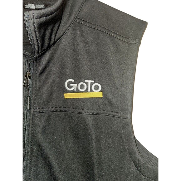 The North Face Ridgewall Vest Men M Black Full Zip Windwall Soft Shell New-logo - Picture 4 of 7